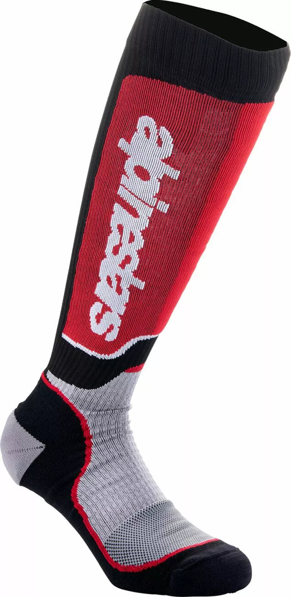Alpinestars (MX) Socken MX plus BLK/Rot/Gy M 4702324-1215-M