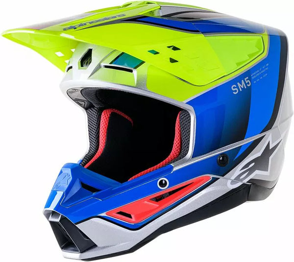 Alpinestars (MX) Helm SM5 Segel YLW/BL XL 8306723-5579-XL