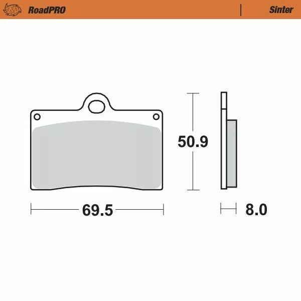 Moto-Meister-Bremsbelastung Sinter vorne 402001