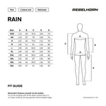 Rebelhorn rain set 2-part rain black /flu