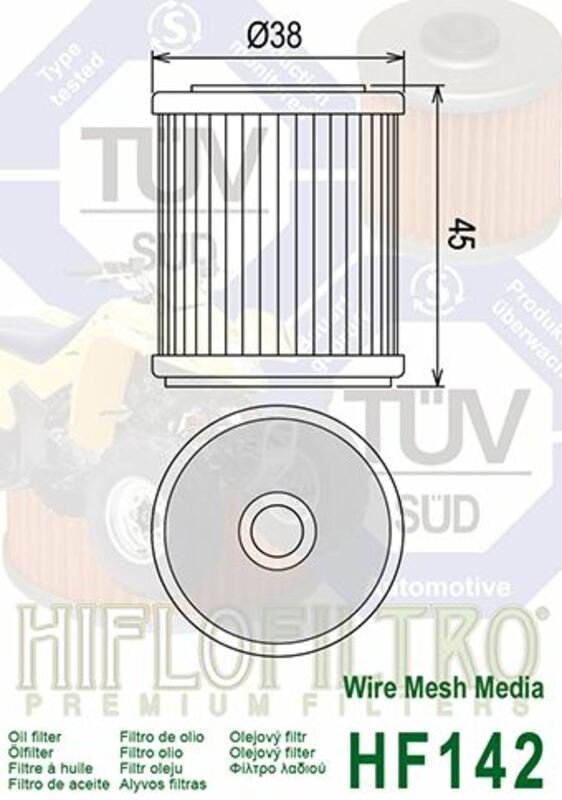 HIFLOFILTRO Oil Filter - HF142 HF142