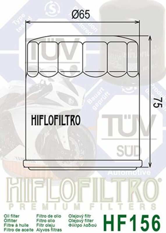 HIFLOFILTRO Oil Filter - HF156 HF156