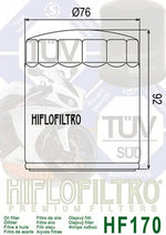 HIFLOFILTRO Oil Filter Chrome - HF170C HF170C