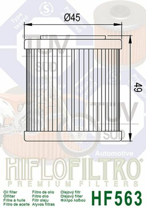 HIFLOFILTRO Oil Filter - HF563 HF563