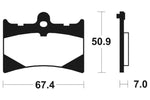 Tecnium Street Organic Brake Pads - MA101 1022326