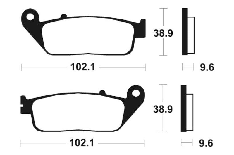 Tecnium Street Organic Brake Pads - MA200 1022415