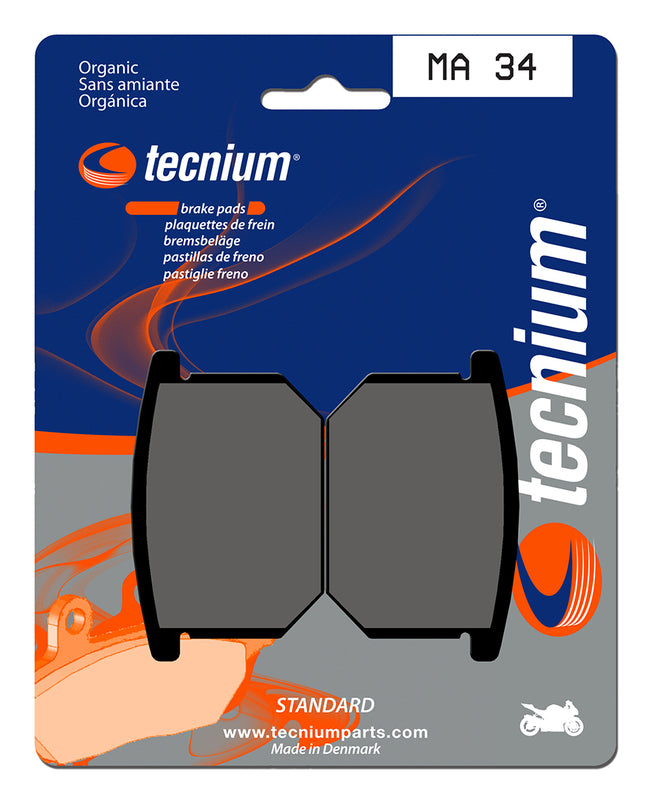 Tecnium Street Organic Brake Pads - MA34 1022484