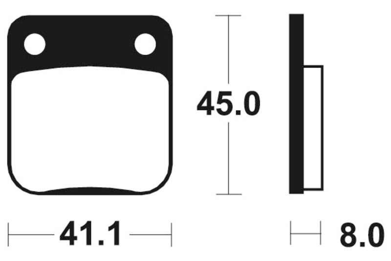 Bio -Bremsbeläge aus Tecnium Street - MA36 1022492