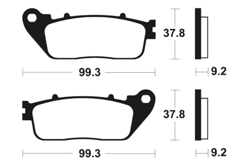 Tecnium Street Organic Brake Pads - MA362 1022494