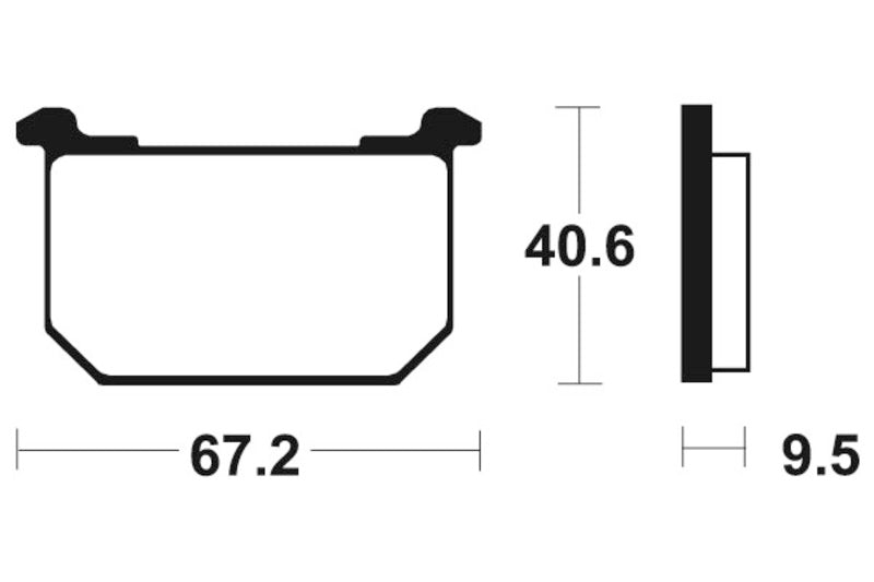 Bio -Bremsbeläge aus Tecnium Street - MA40 1022506