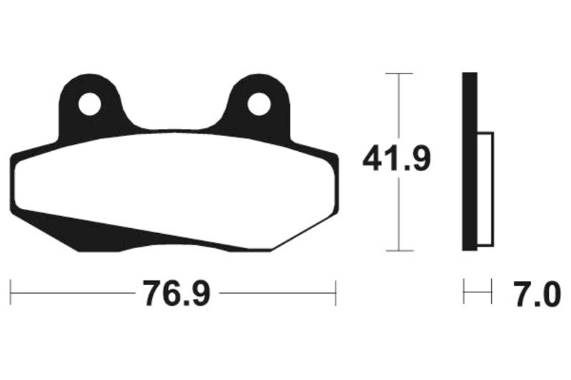 Bio -Bremsbeläge aus Tecnium Street - MA51 1022524