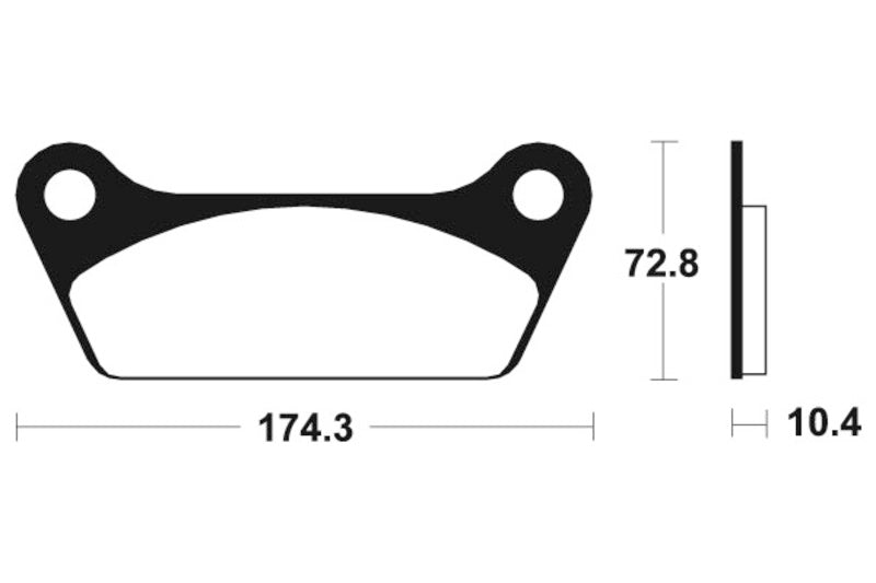 Tecnium Street Organic Brake Pads - MA53 1022526