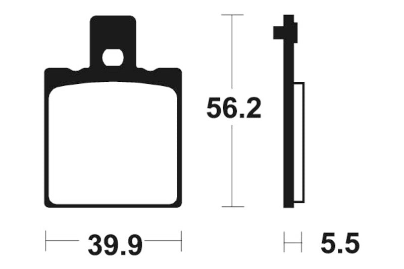 Bio -Bremsbeläge aus Tecnium Street - MA83 1022552