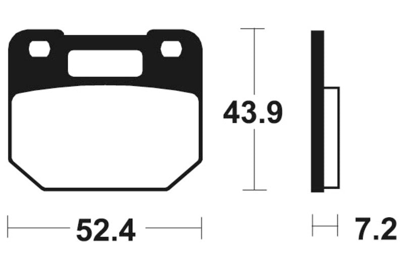 Bio -Bremsbeläge aus Tecnium Street - MA87 1022556