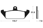 Bio -Bremsbeläge aus Tecnium Street - MA94 1022564