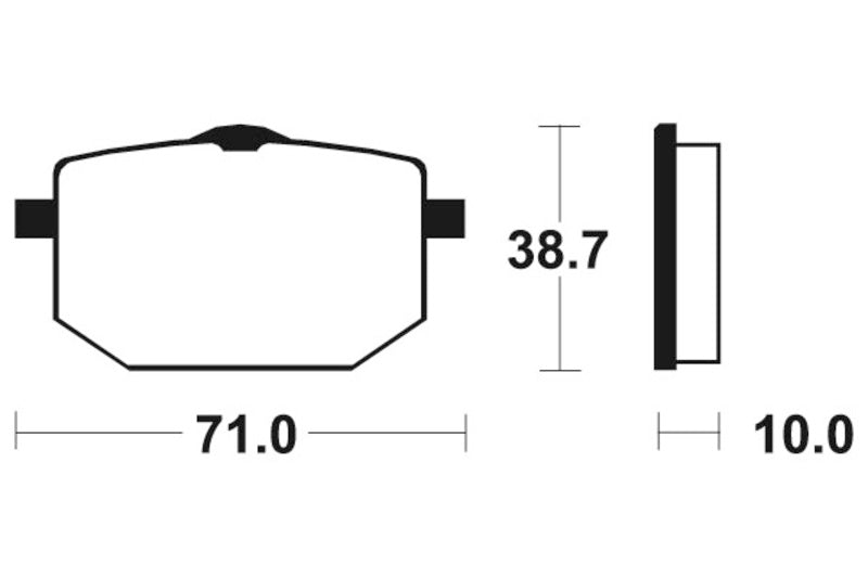 Bio -Bremsbeläge aus Tecnium Street - MA96 1022566