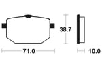 Bio -Bremsbeläge aus Tecnium Street - MA96 1022566