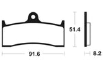 Tecnium Racing Sintered Metall Carbon Bremsbeläge - MCR176 1022577