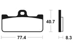 Tecnium Racing Sintered Metall Carbon Bremsbeläge - MCR195 1022580