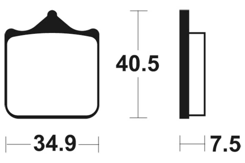 Tecnium Racing Sintered Metall Carbon Bremsbeläge - MCR262 1022586