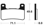 Tecnium Racing Sintered Metall Carbon Bremsbeläge - MCR306 1022592