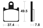 Tecnium Racing Sintered Metall Carbon Bremsbeläge - MCR338 1022594