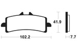 Tecnium Racing Sintered Metall Carbon Bremsbeläge - MCR341 1022596