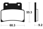 Tecnium Racing Sintered Metal Carbon Brake Pads - MCR344 1022598