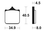 Tecnium Racing Sintered Metall Carbon Bremsbeläge - MCR370 1022601