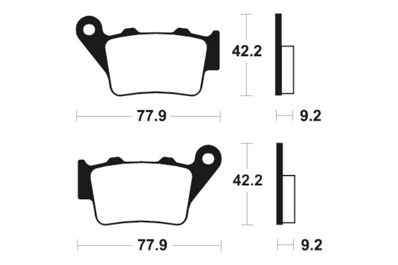 Tecnium Scooter organische Bremsbeläge - ME175 1022626