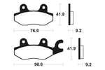 Tecnium Scooter organische Bremsbeläge - ME188 1022628