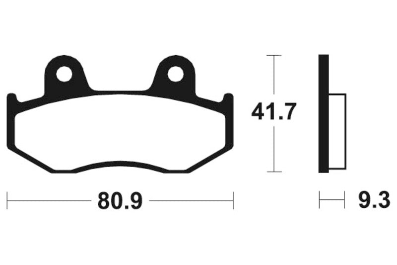 Tecnium Scooter Organische Bremsbeläge - ME209 1022637