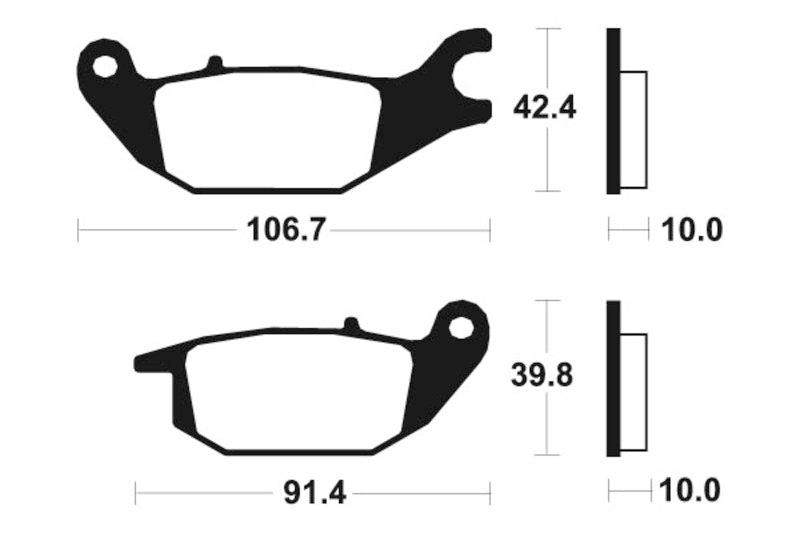 Tecnium Scooter Organische Bremsbeläge - ME284 1022667