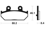 Tecnium Scooter Organische Bremsbeläge - ME304 1022672