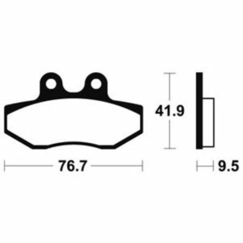 Tecnium Scooter organische Bremsbeläge - ME323 1022678