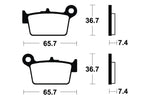 Tecnium Scooter organische Bremsbeläge - ME361 1022687