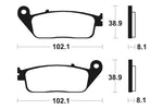 Tecnium Street Performance Sintered Metall Bremsbeläge - MF127 1022723