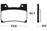 Tecnium Street Performance Sintered Metall Bremsbeläge - MF145 1022730