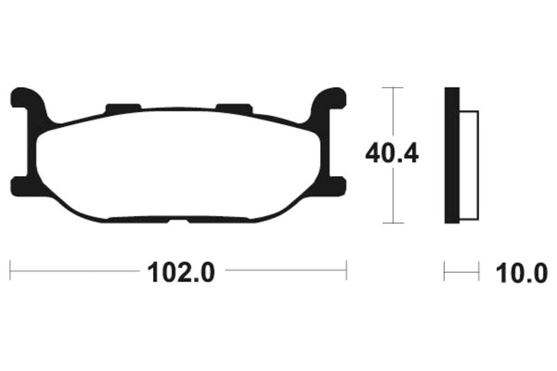 Tecnium Street Performance Sintered Metall Bremsbeläge - MF163 1022734