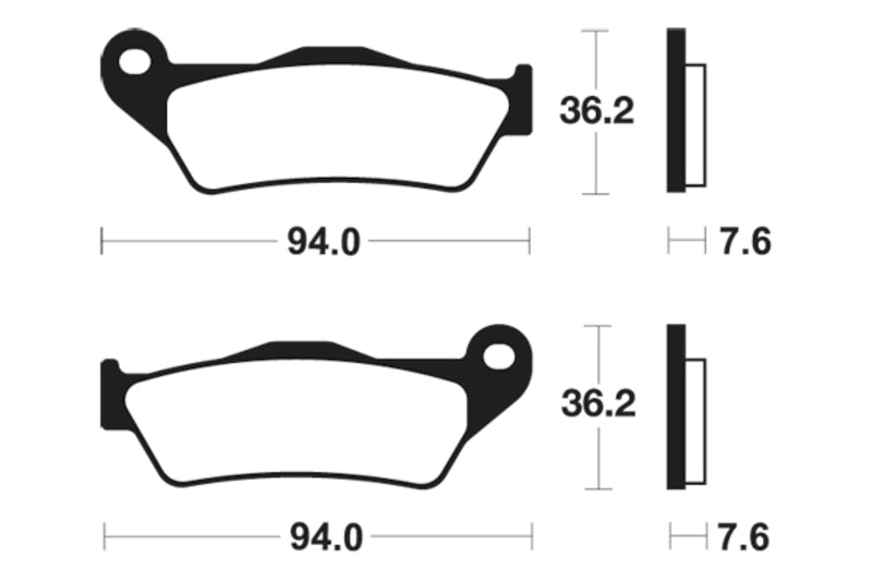 Tecnium Street Performance Sintered Metall Bremsbeläge - MF171 1022737