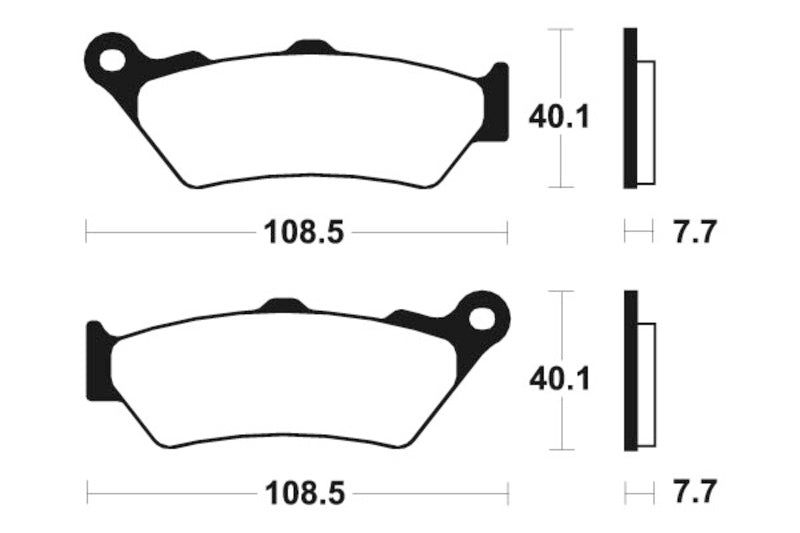 Tecnium Street Performance Sintered Metall Bremsbeläge - MF174 1022738