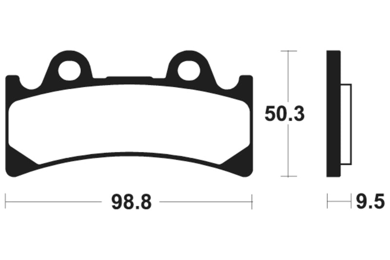 Tecnium Street Performance Sintered Metall Bremsbeläge - MF183 1022741