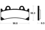 Tecnium Street Performance Sintered Metall Bremsbeläge - MF183 1022741