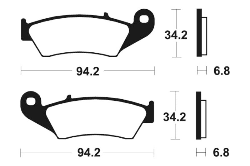 Tecnium Street Performance Sintered Metall Bremsbeläge - MF194 1022745