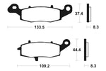 Tecnium Street Performance Sintered Metal Brake Pads - MF204 1022748