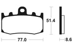 Tecnium Street Performance Sintered Metall Bremsbeläge - MF296 1022766