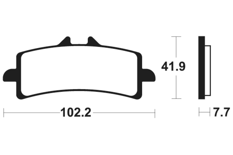 Tecnium Street Performance Sintered Metall Bremsbeläge - MF341 1022777