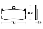 Tecnium Street Performance Sintered Metall Bremsbeläge - MF364 1022784