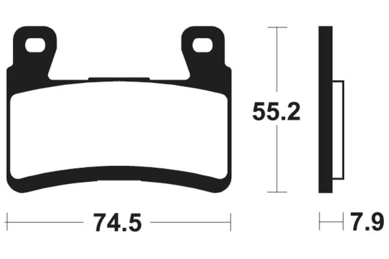 Tecnium Street Performance Sintered Metall Bremsbeläge - MF394 1022788