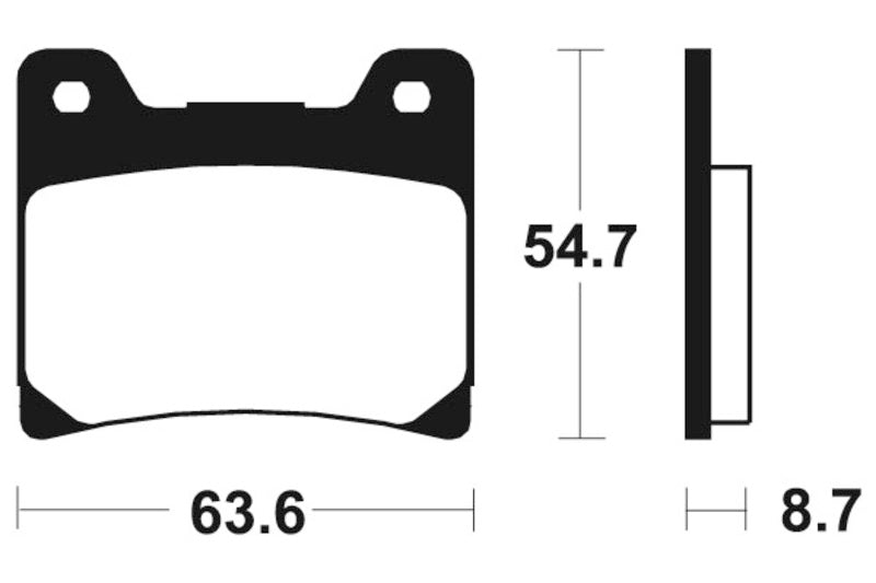 Tecnium Street Performance Sintered Metall Bremsbeläge - MF55 1022799